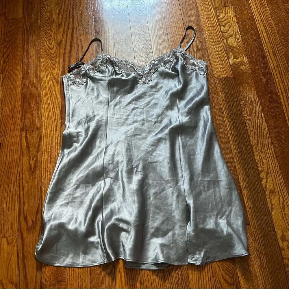 Vintage Victoria secret champagne colored slip dress size medium